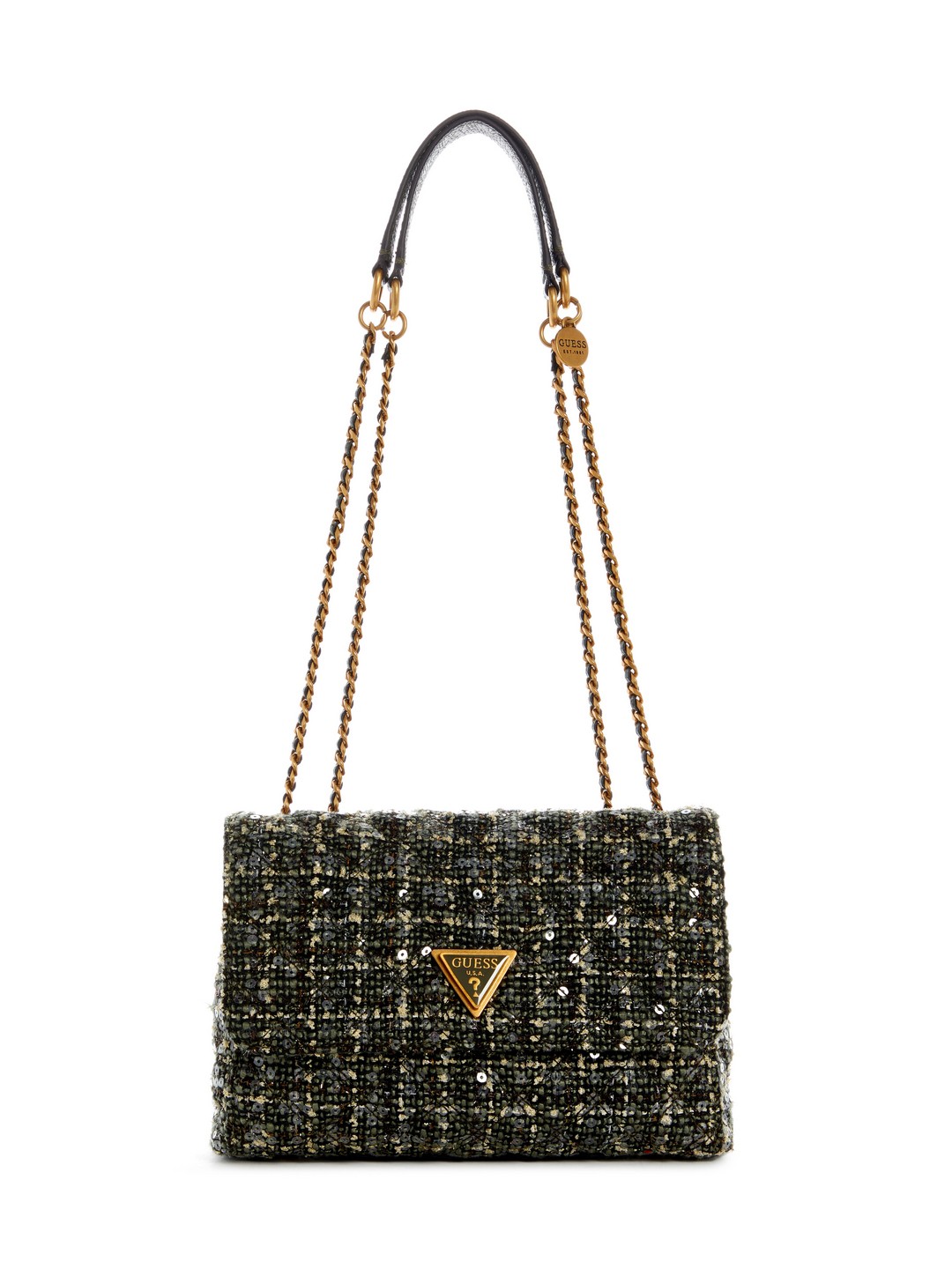 Olive Embellished Crossbody Bag