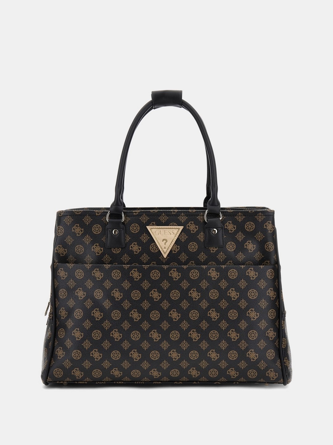 Guess Black Printed Handbag