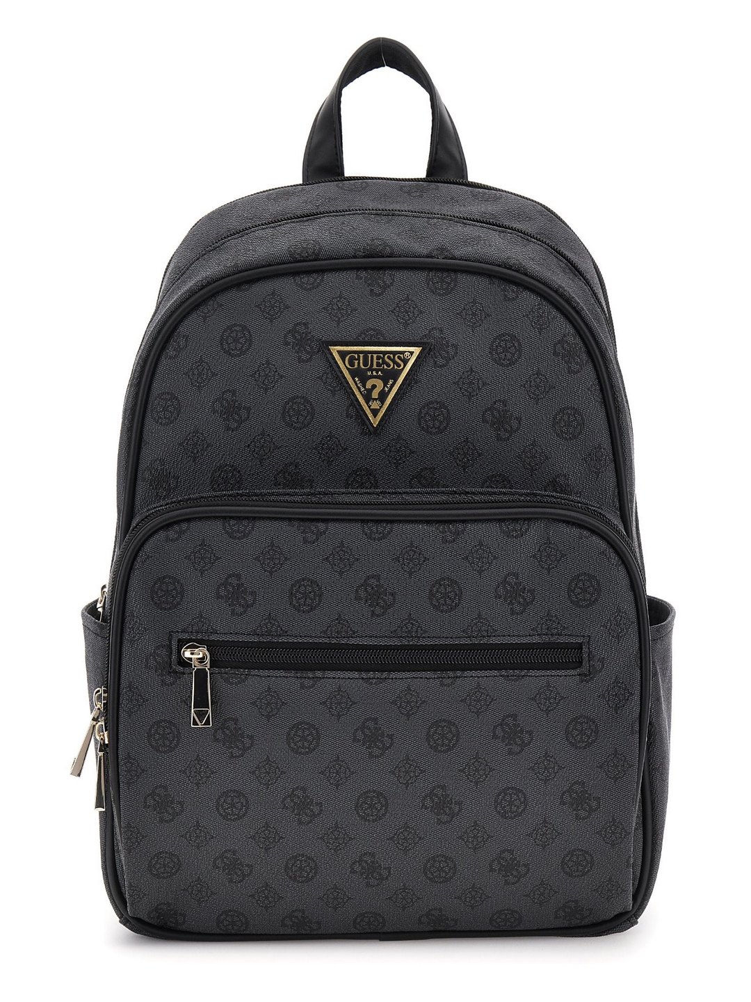 Charcoal Grey Printed Backpack Bag