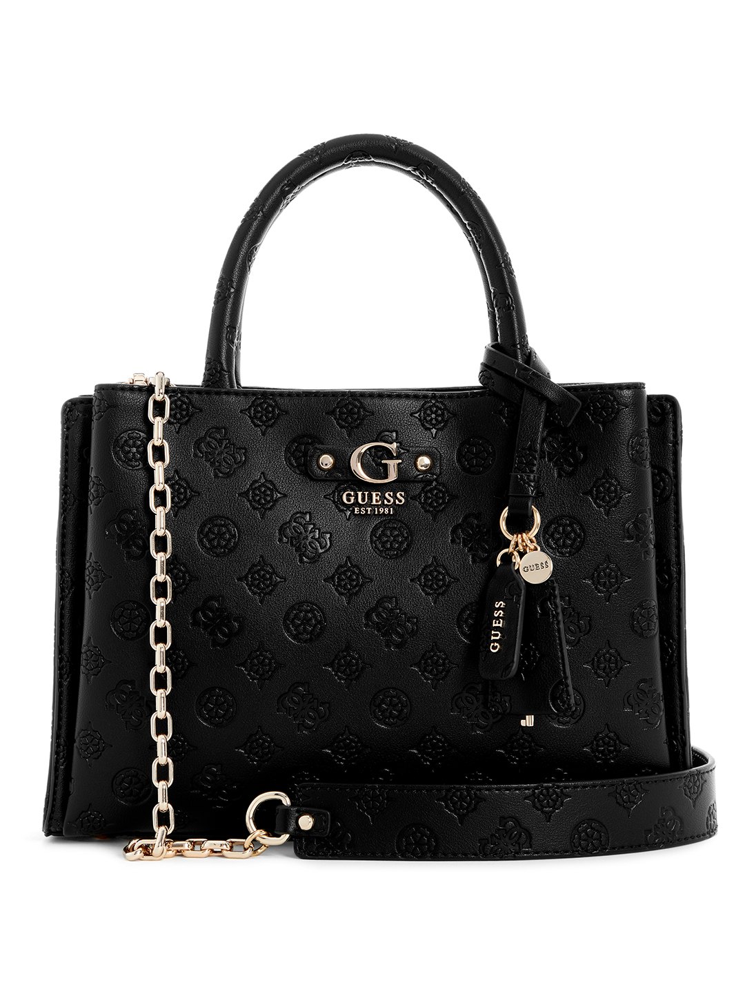 Black Printed Gerty Girlfriend Shoulder Bag