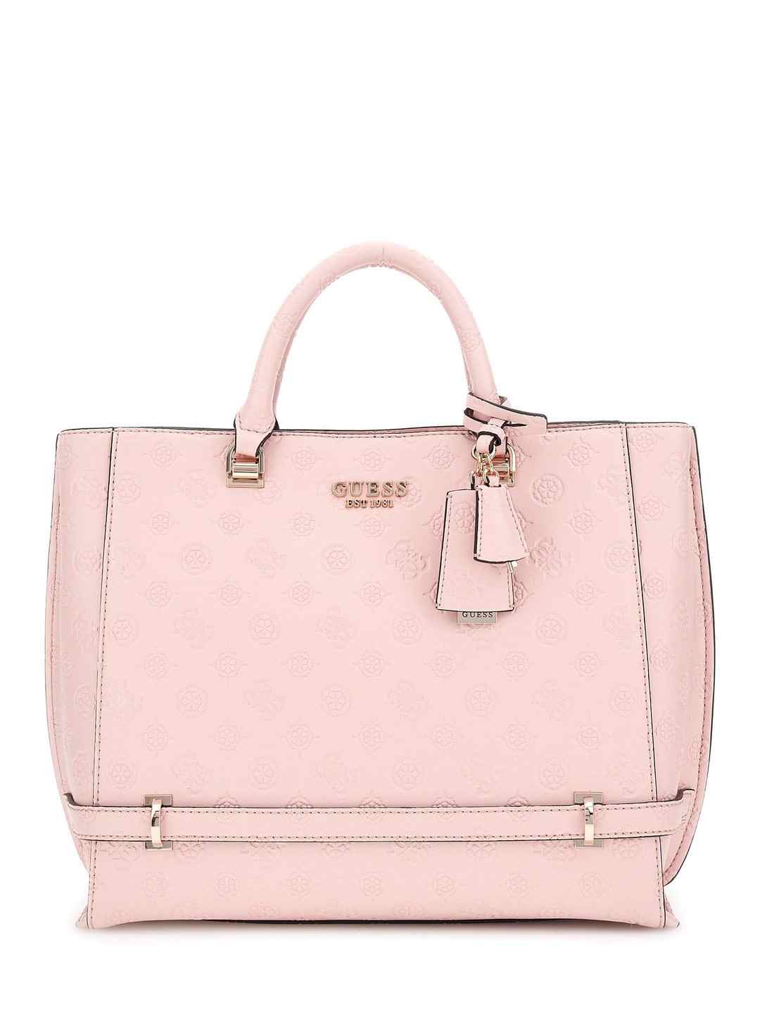 Peony Logo Monogram Zarela Girlfriend Satchel Bag