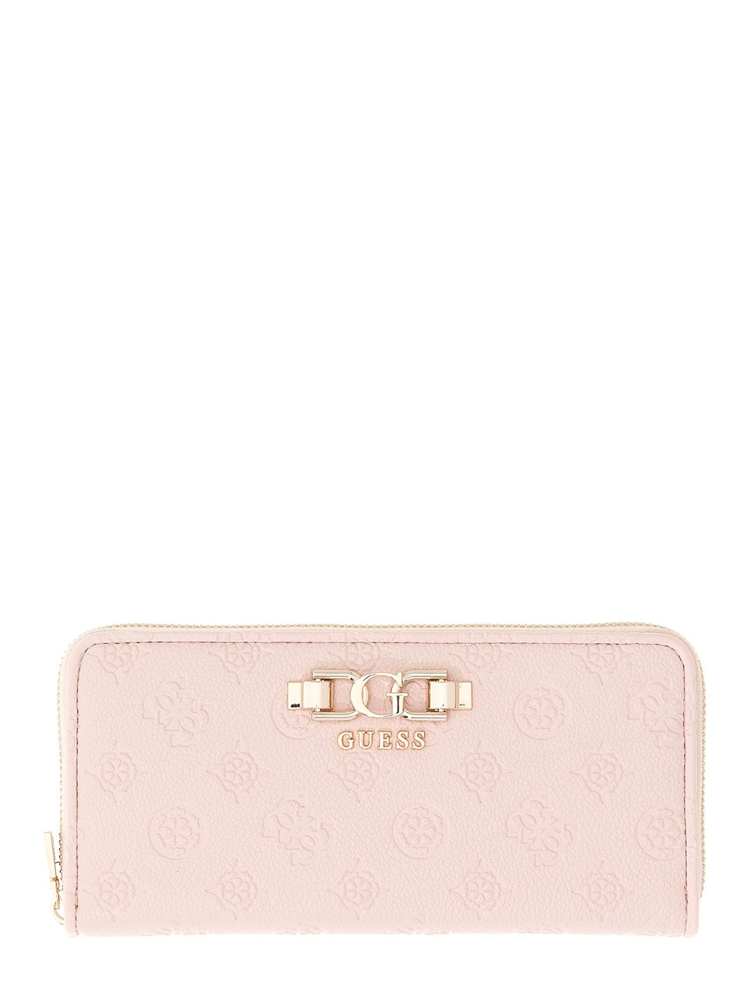 Peach Textured Anise  Zip-around Wallet