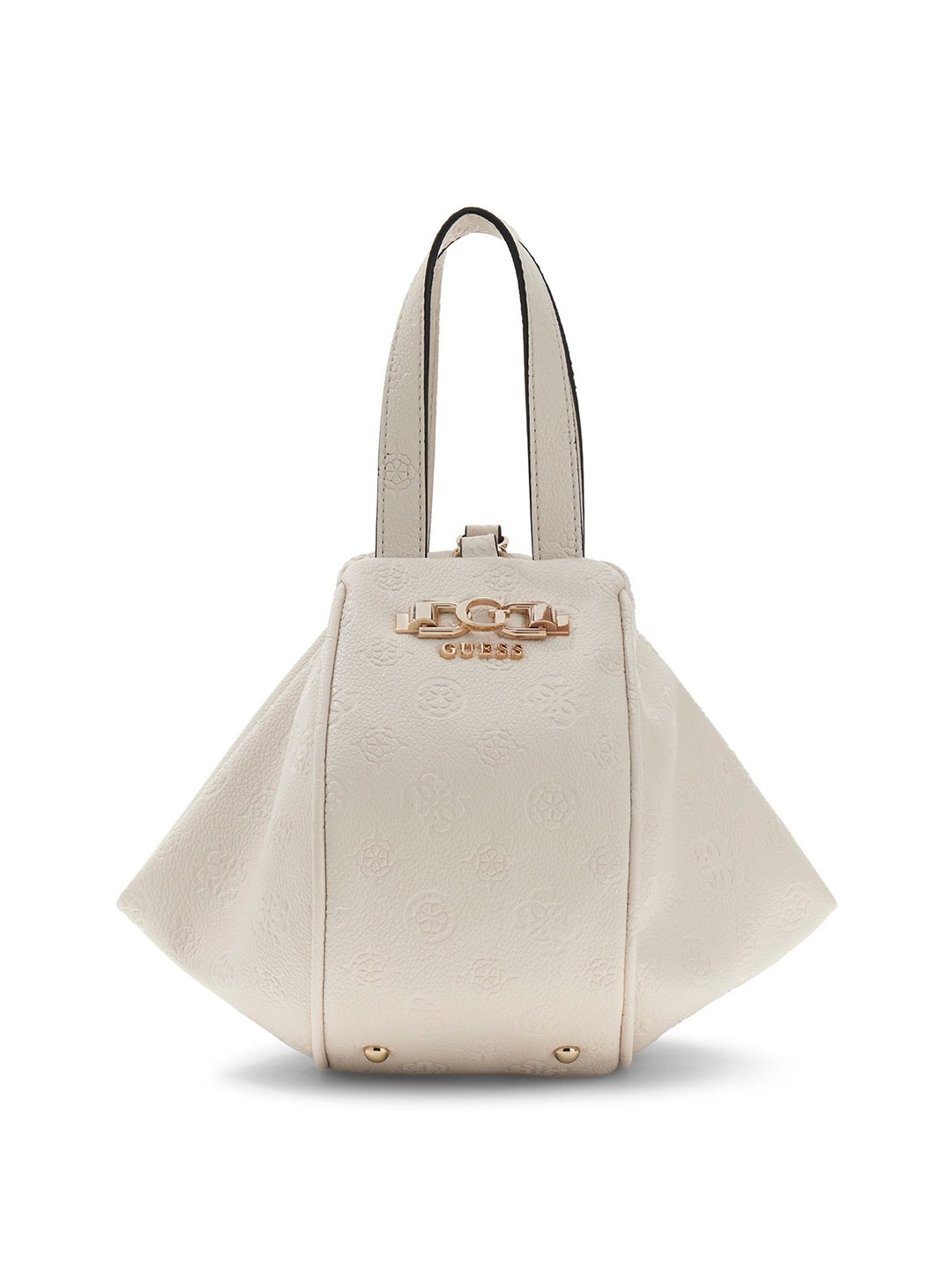 Women's Stone Logo Textured Pu Anise Bag