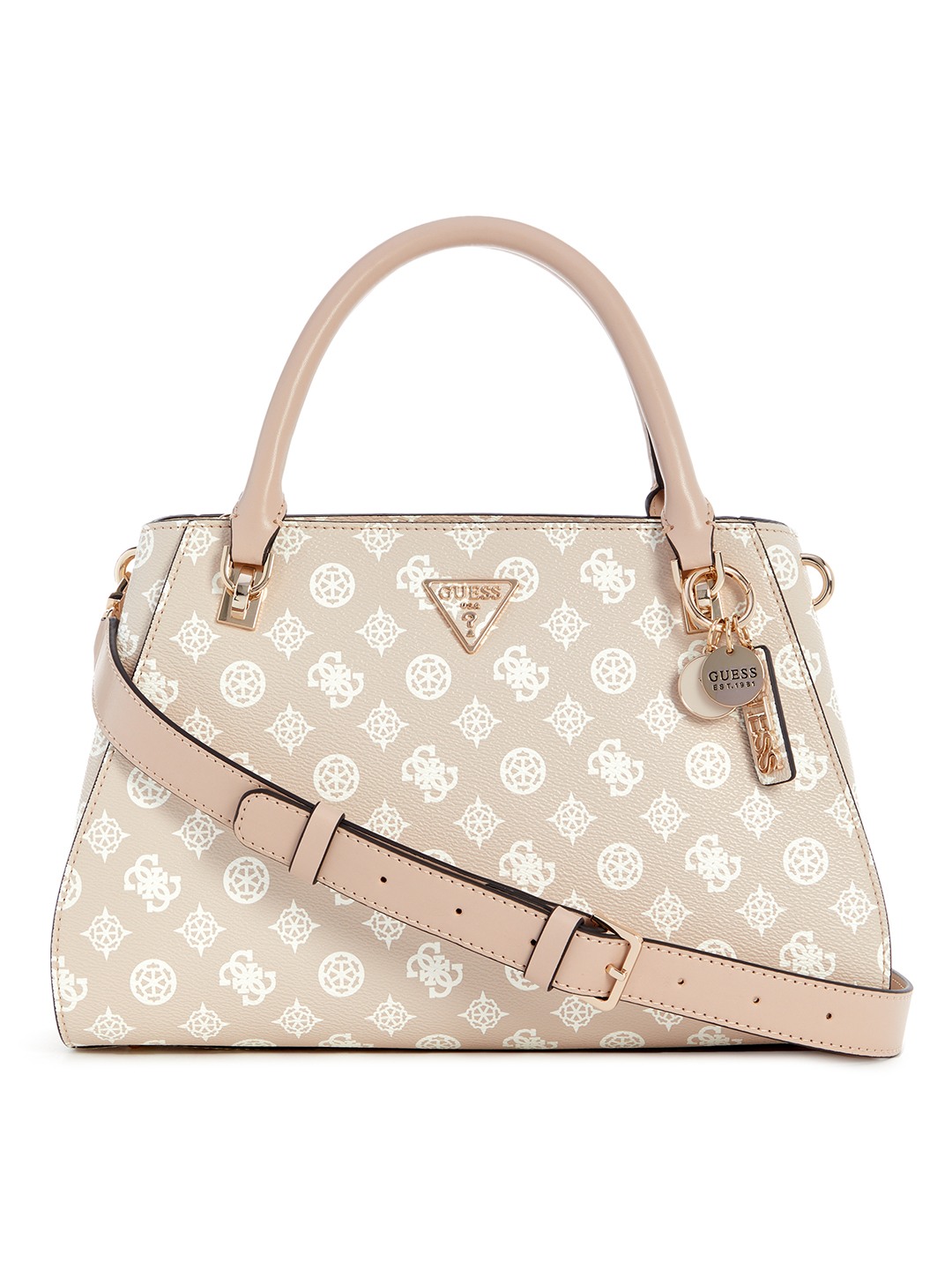 Sand Logo Printed Noelle Luxury Satchel Bag