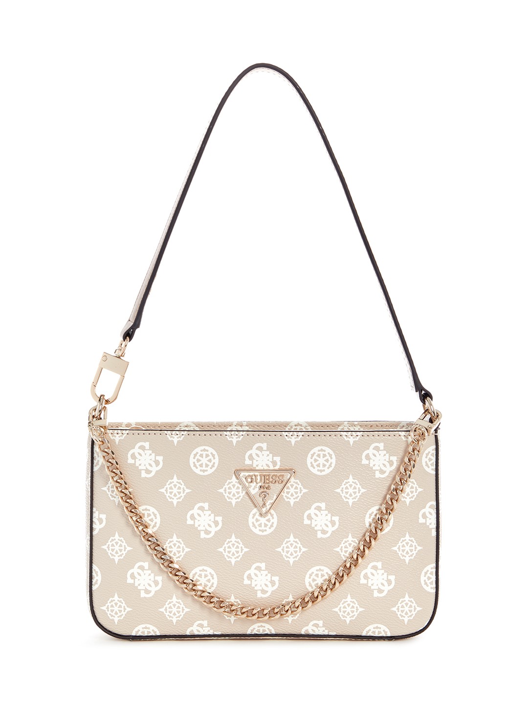 Sand Logo Printed Noelle Mini Top Zip Shoulder Bag