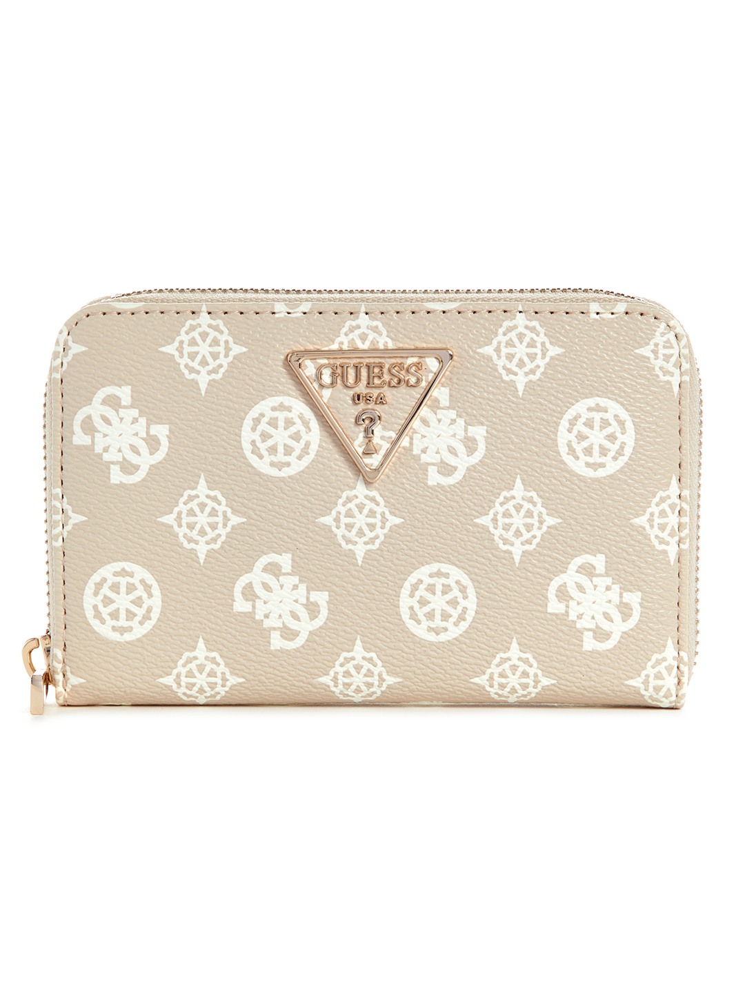 Guess Geometric Logo Laurel Medium Zip Around Wallet