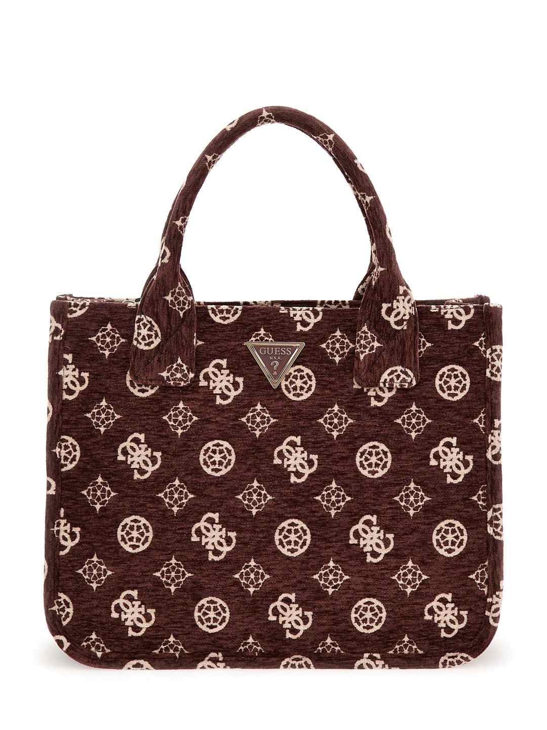 Plum Monogram Sevye 2 Compartment Tote Bag