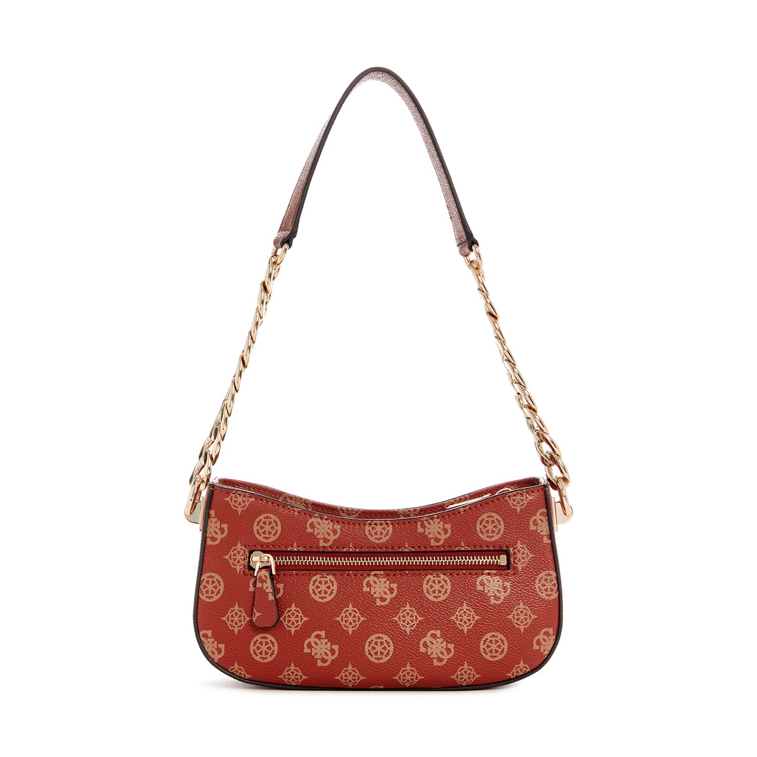 Guess Geometric Logo Evelune Top Zip Shoulder Bag