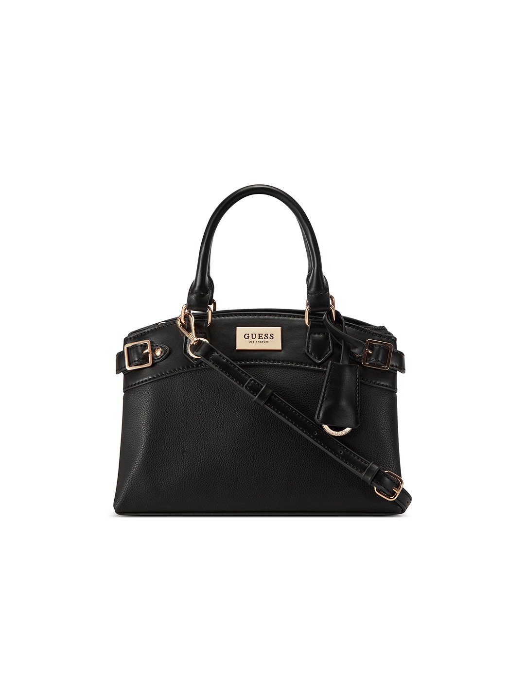 Black Solid Hayworth Small Satchel Bag