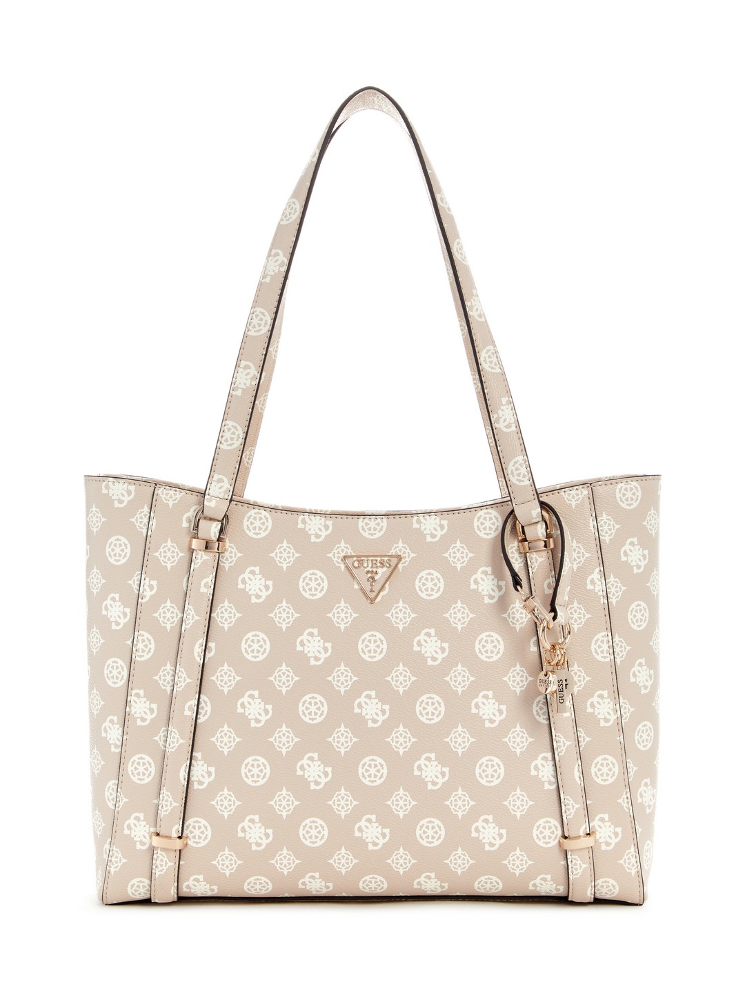 Guess Sand Logo Printed Daryna Elite Tote Bag