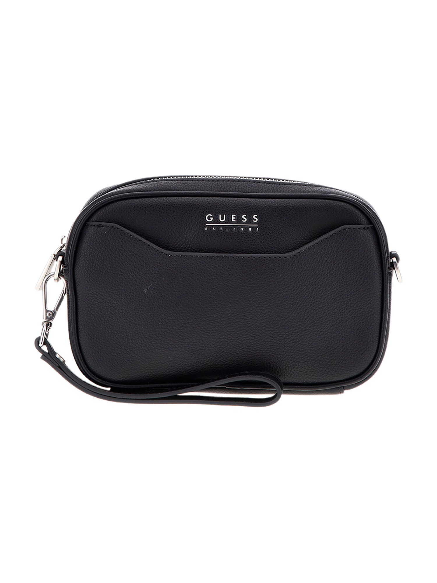 Guess Black Polyurethane Wrist Bag