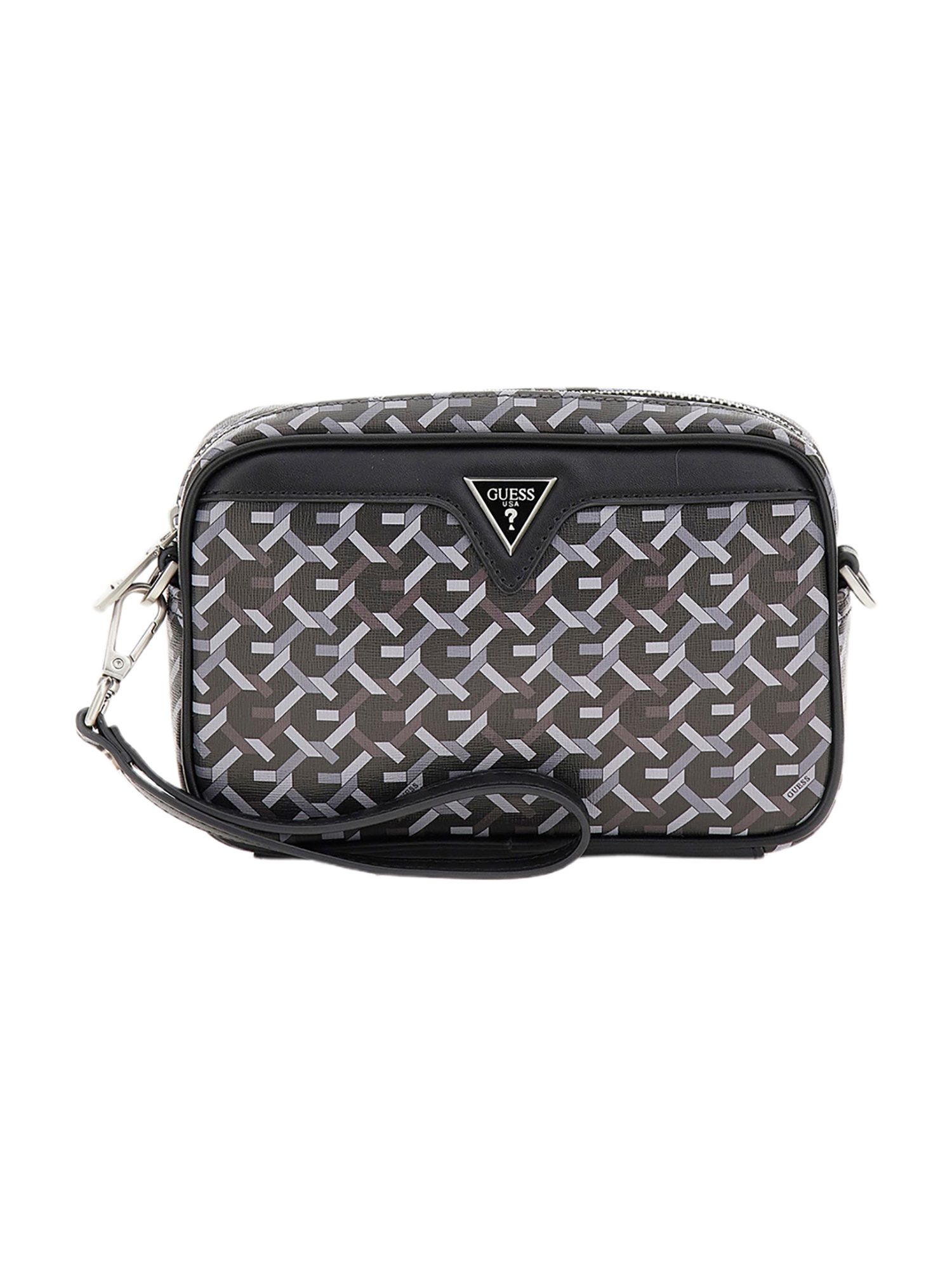 Guess Black Polyurethane Wrist Bag