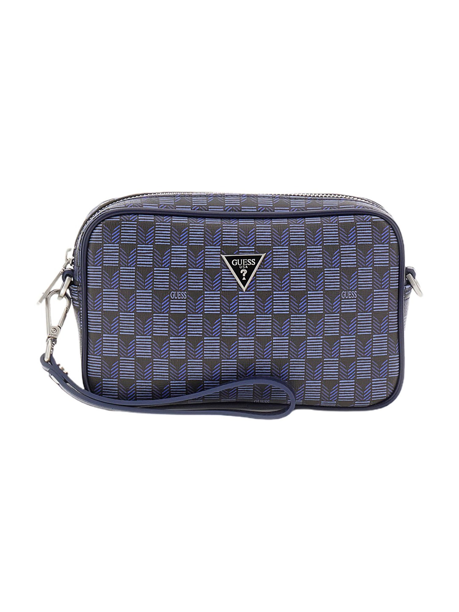 Guess Blue Polyurethane Wrist Bag