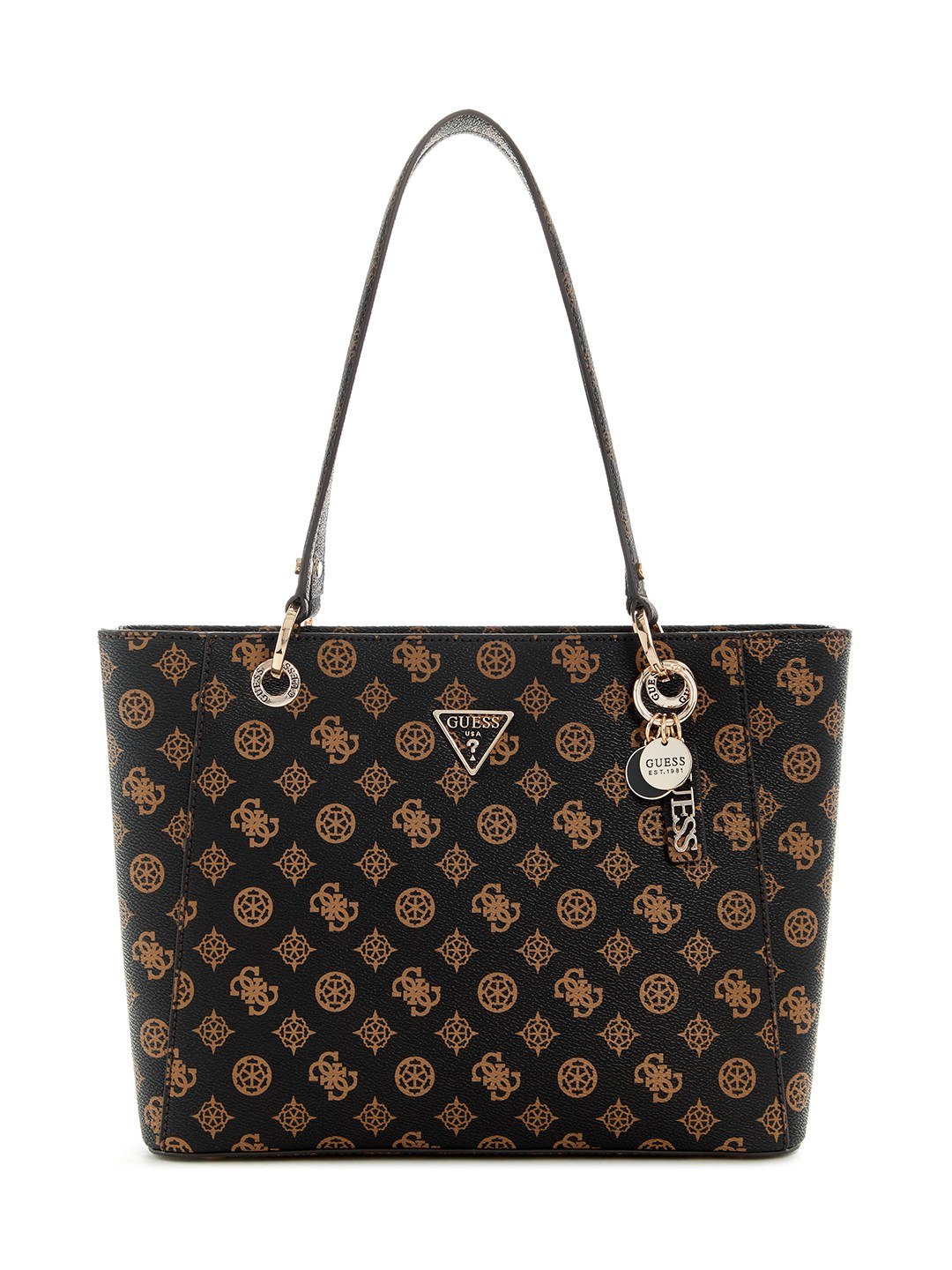 Mocha Logo Printed Noelle Small Shoulder Bag