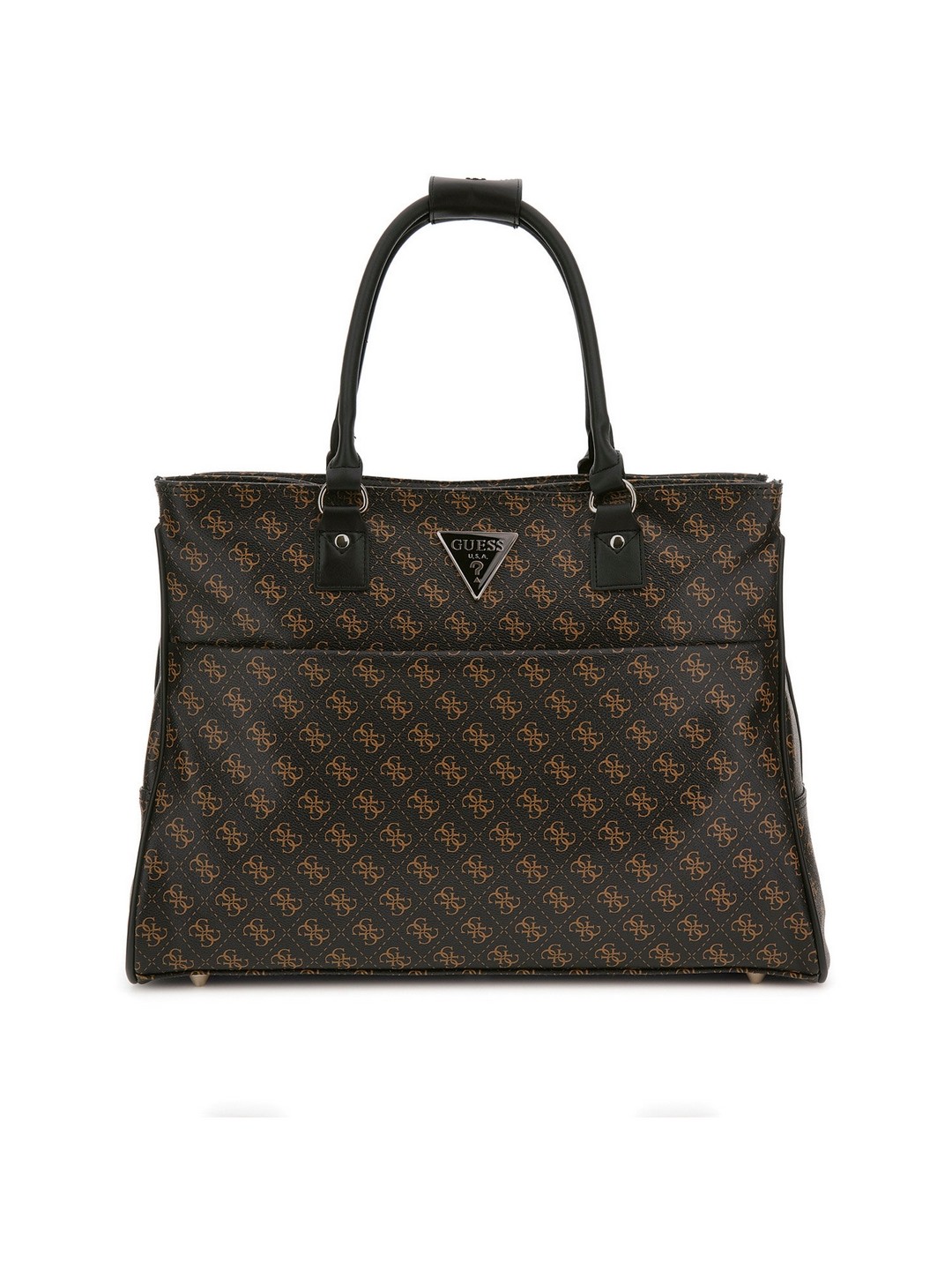 Brown Monogram Polyurethane Jesco Shopper Tote
