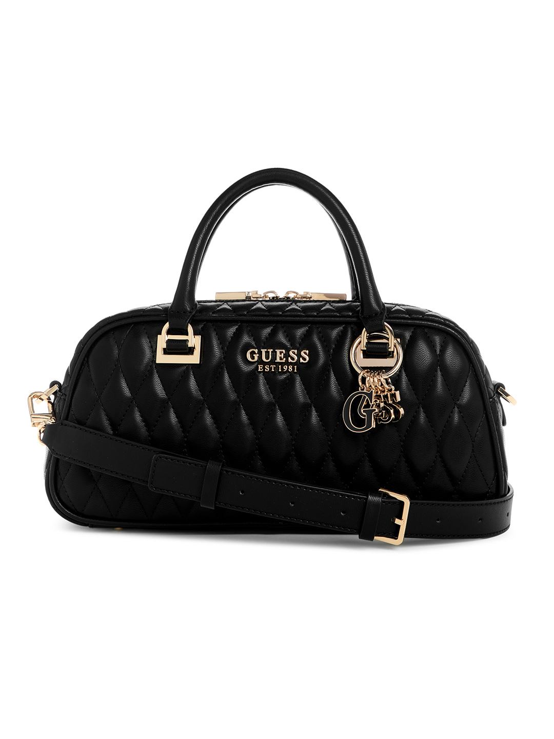 Guess Women Quilted Valla Small Mini Satchel Bag