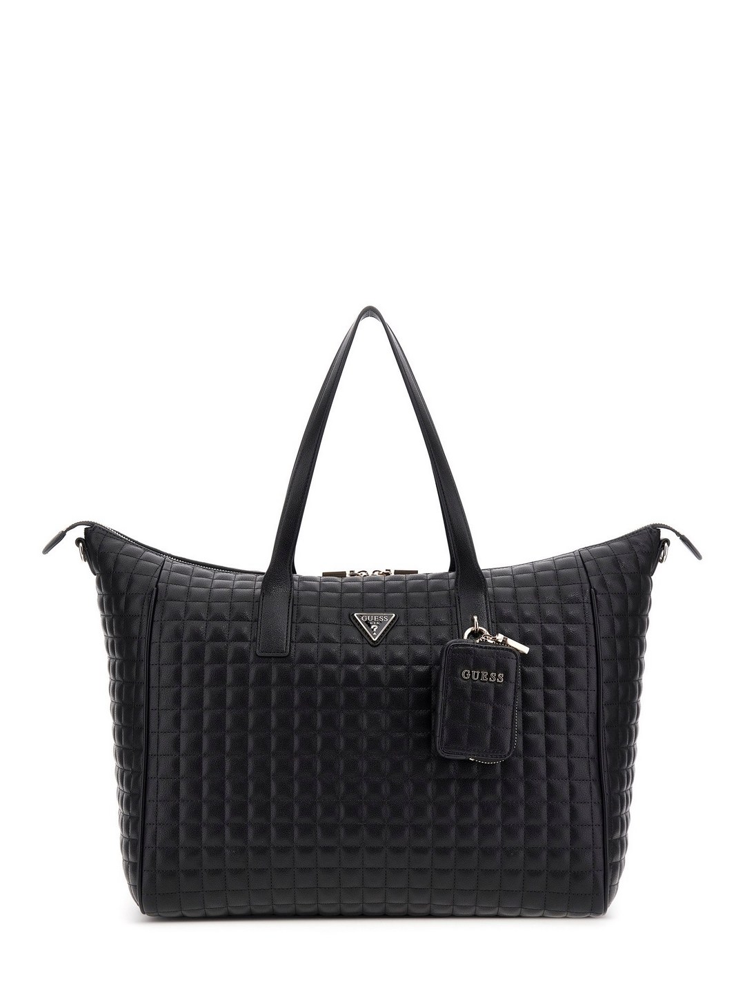 Black Quilted Nadira Carry On Tote Bag