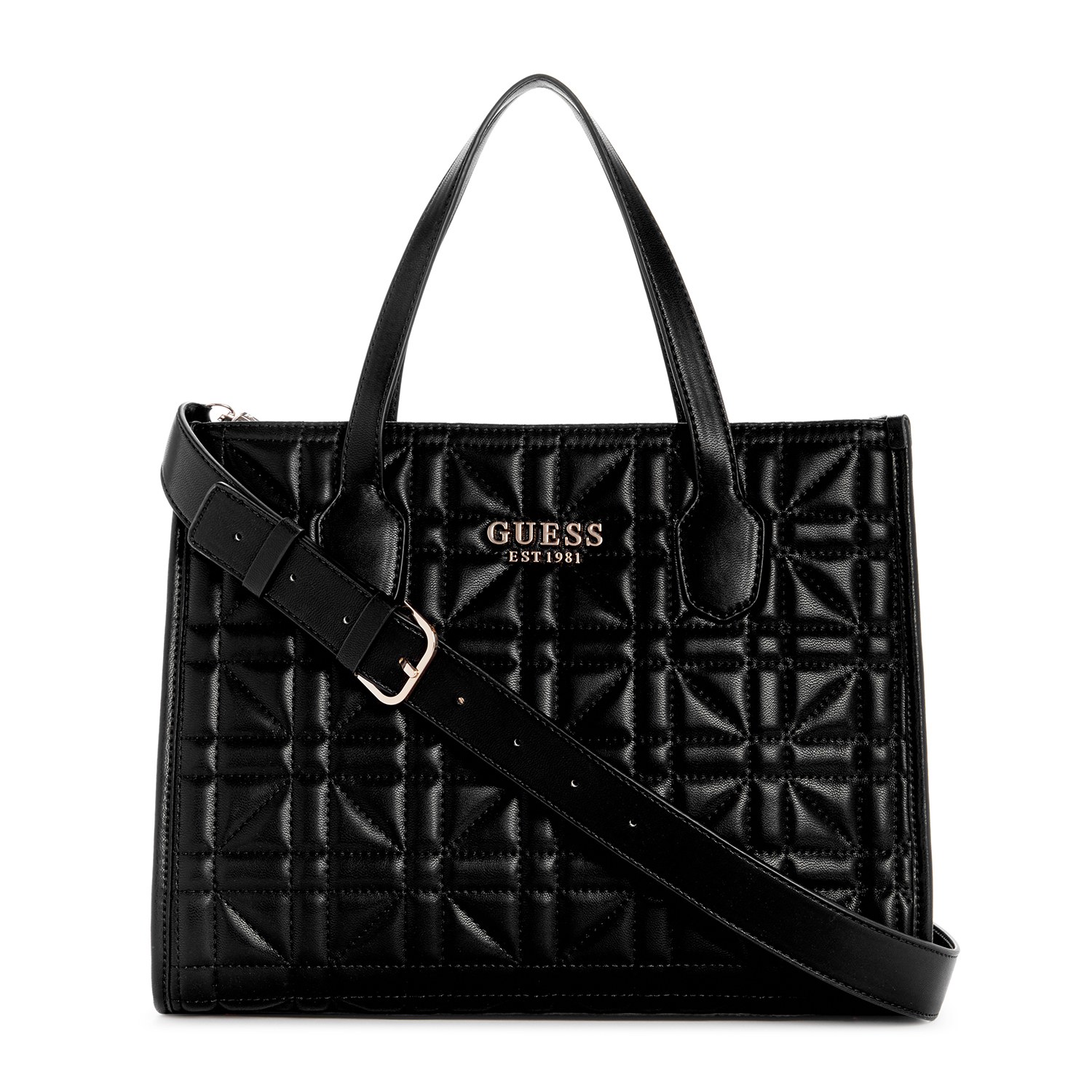 Guess Quilted Silvana 2 Comp Tote Bag