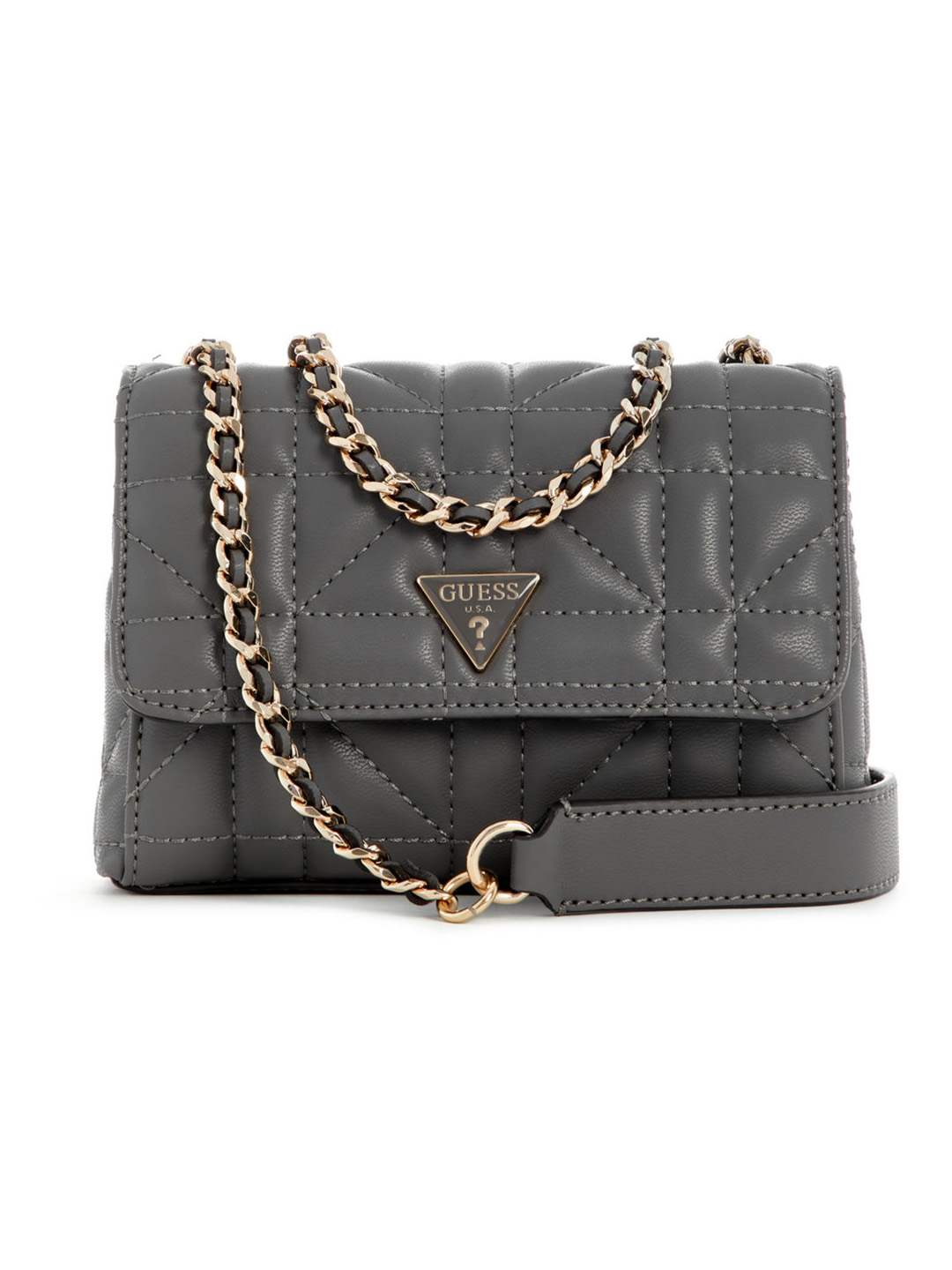 Guess Women Quilted Edita Mini Crossbody Bag