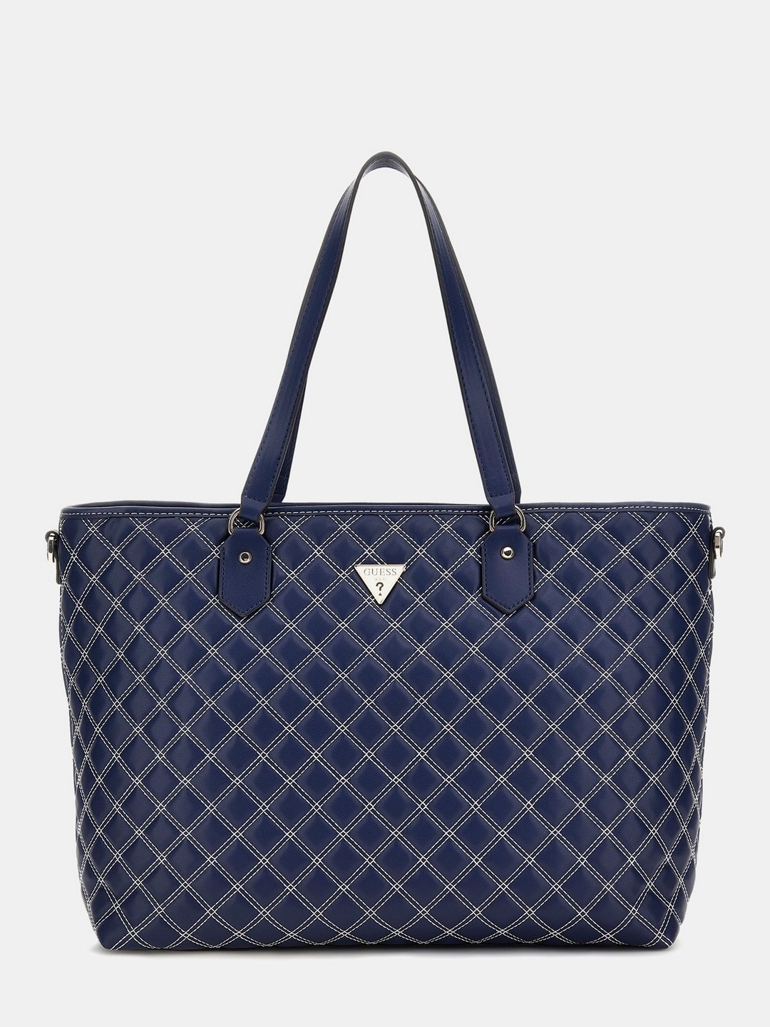 Guess Navy Quilted Cruise Vibe Tote