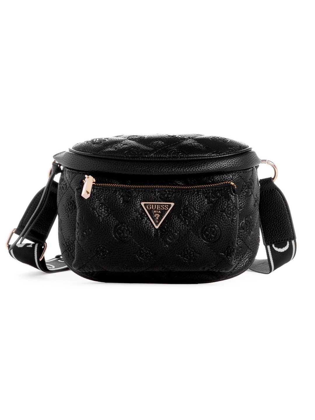 Black Quilted Power Play Mini Crossbody Bag