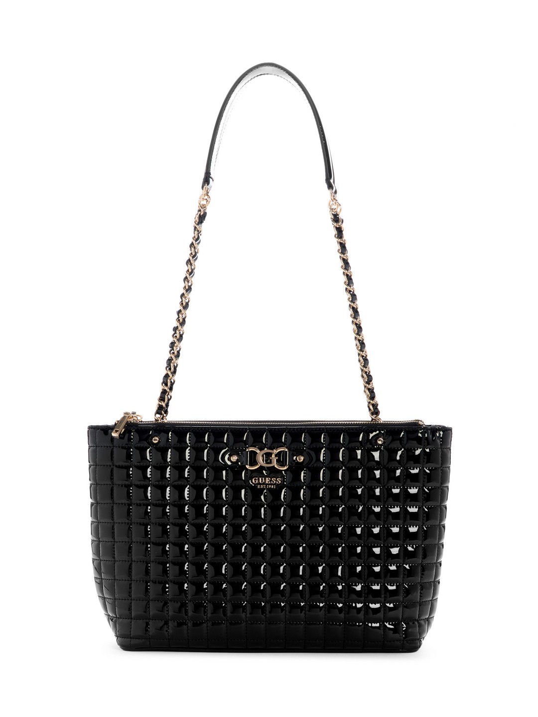 Black Quilted Nadira Status Tote Bag