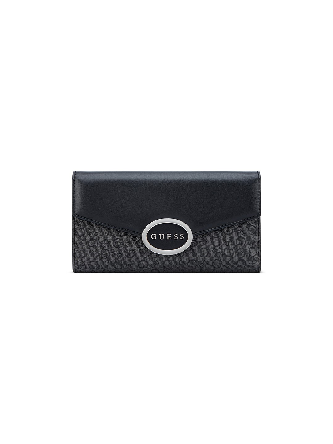 Coal Printed Snap Button Gracia Multi Clutch Envelope Wallet