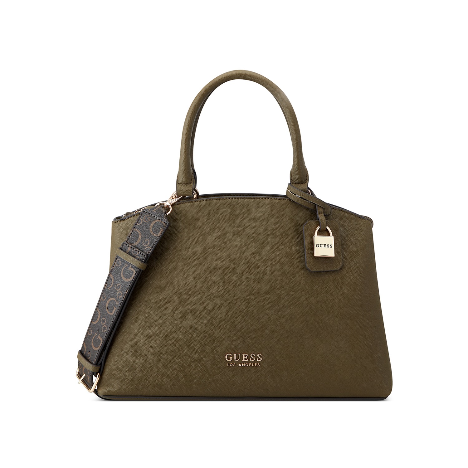Guess Solid Easley Satchel Bag