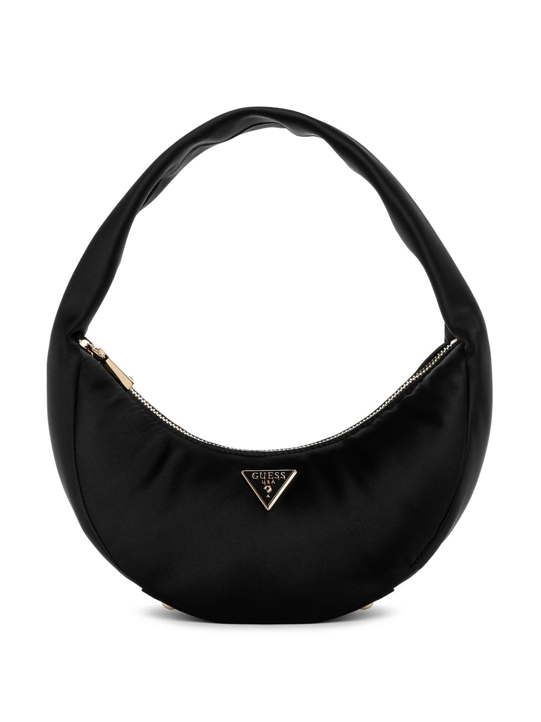 Black Solid Sunetra Mini Hobo Bag