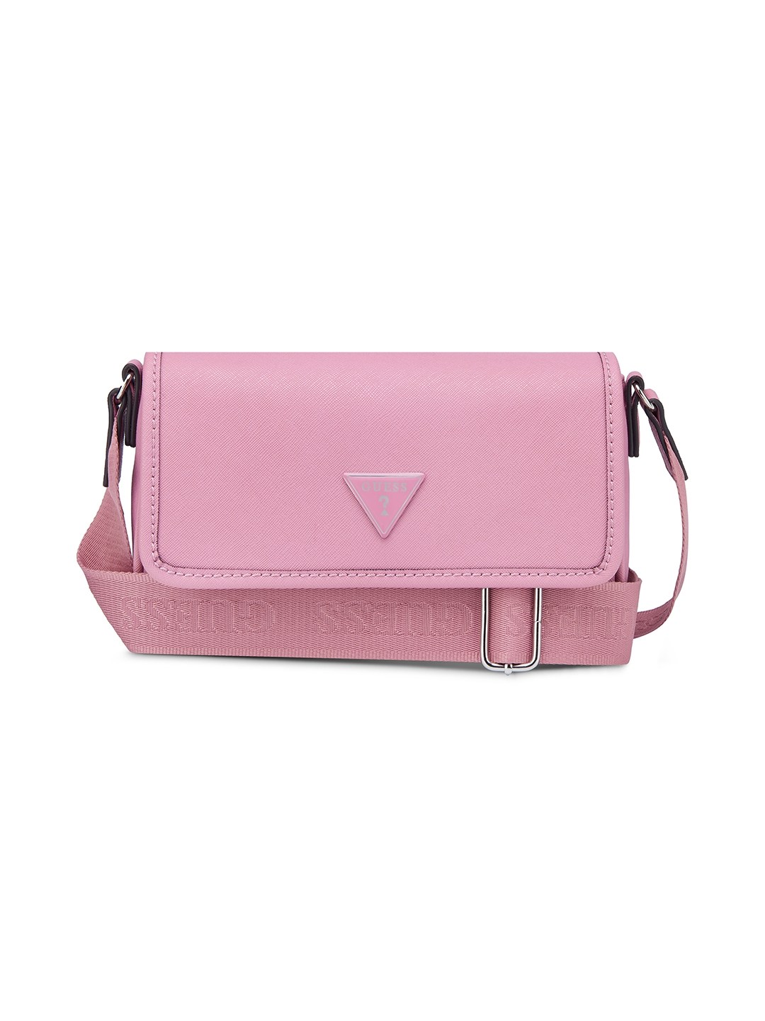 Mauve Solid Viviette Crossbody Bag