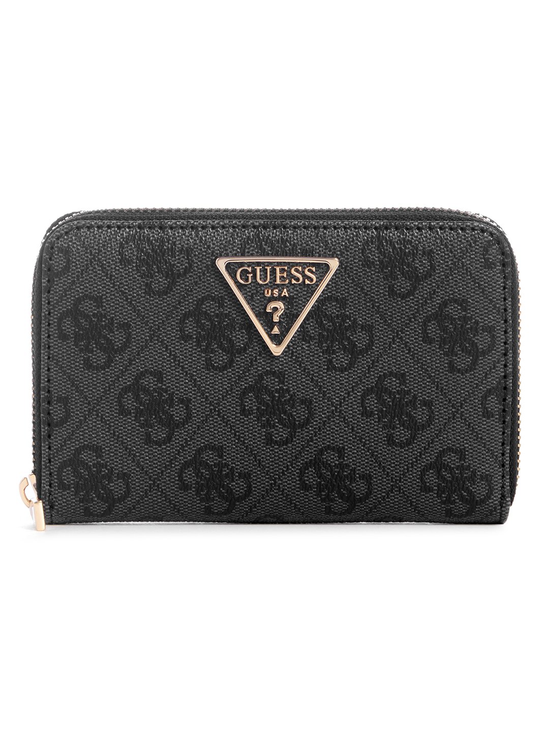 Guess Monogram Laurel Medium Zip Around Wallet