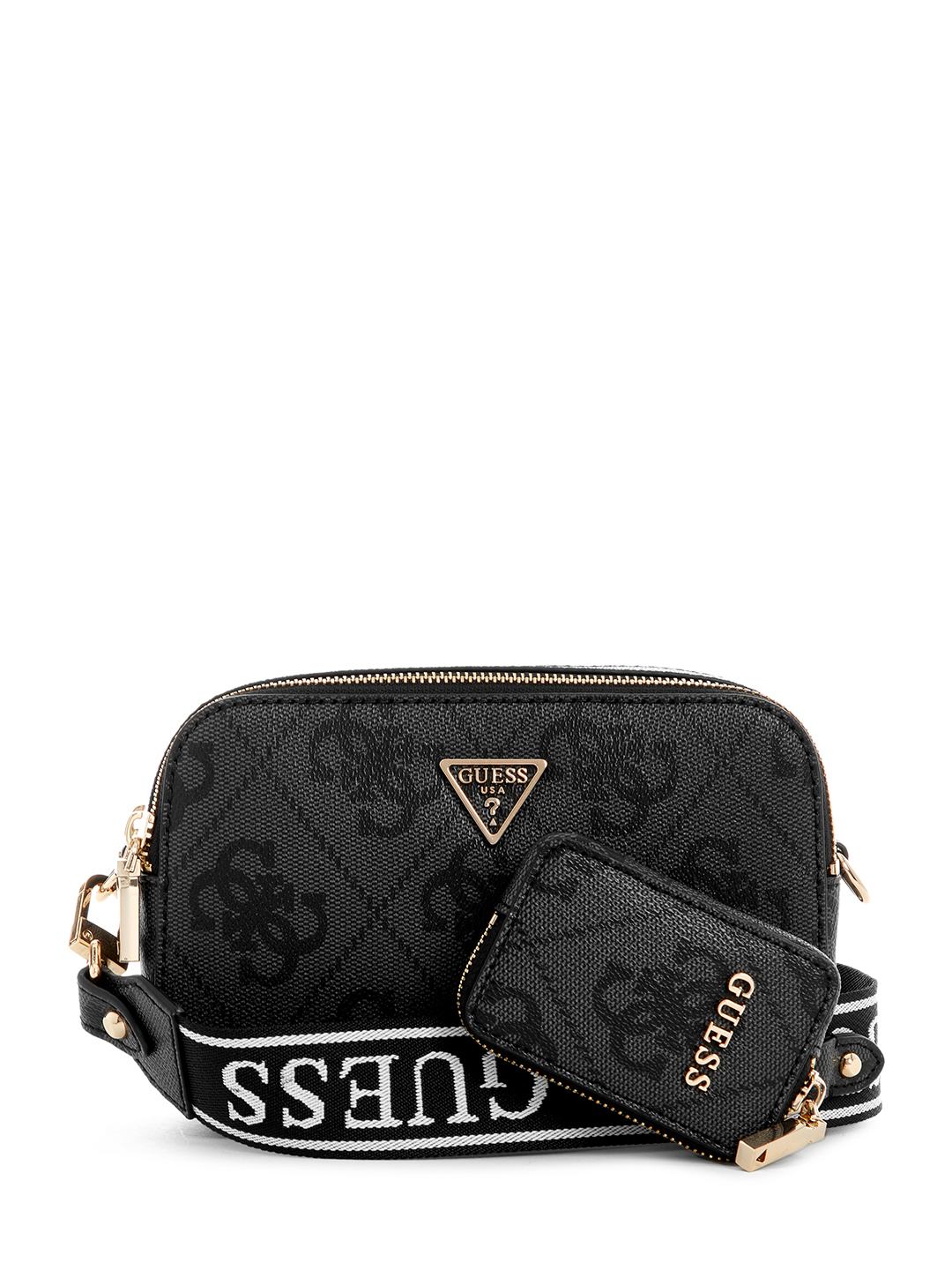 Charcoal Grey Printed Latona II  Crossbody Bag