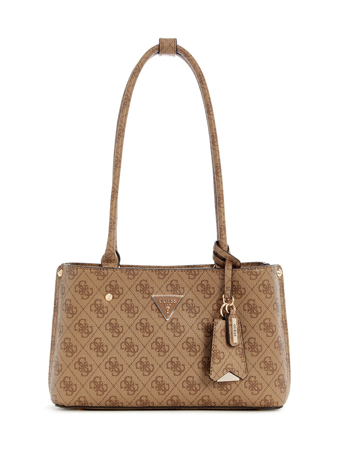 Latte Logo Printed Meridian Shoulder Bag