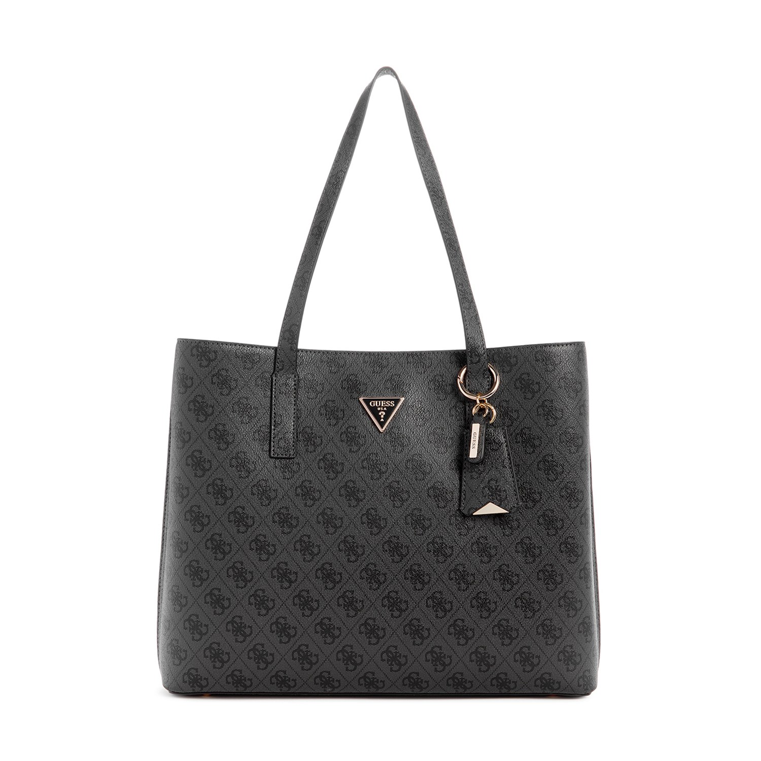 Guess Women Printed Pu Meridian Girlfriend Tote