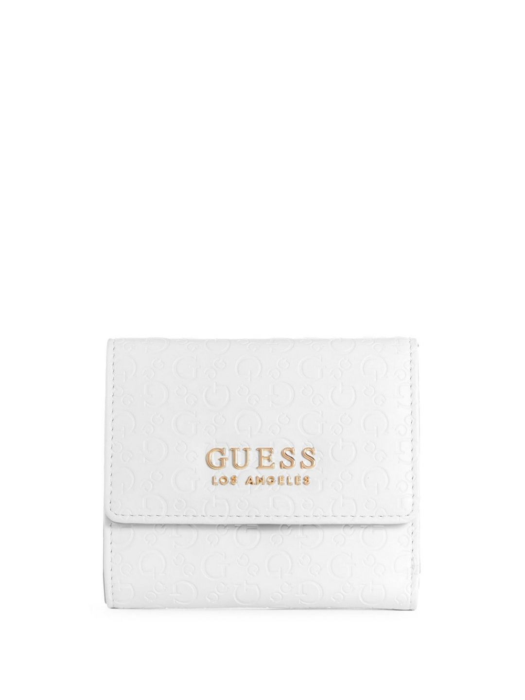 White Textured Kolt Trifold Wallet