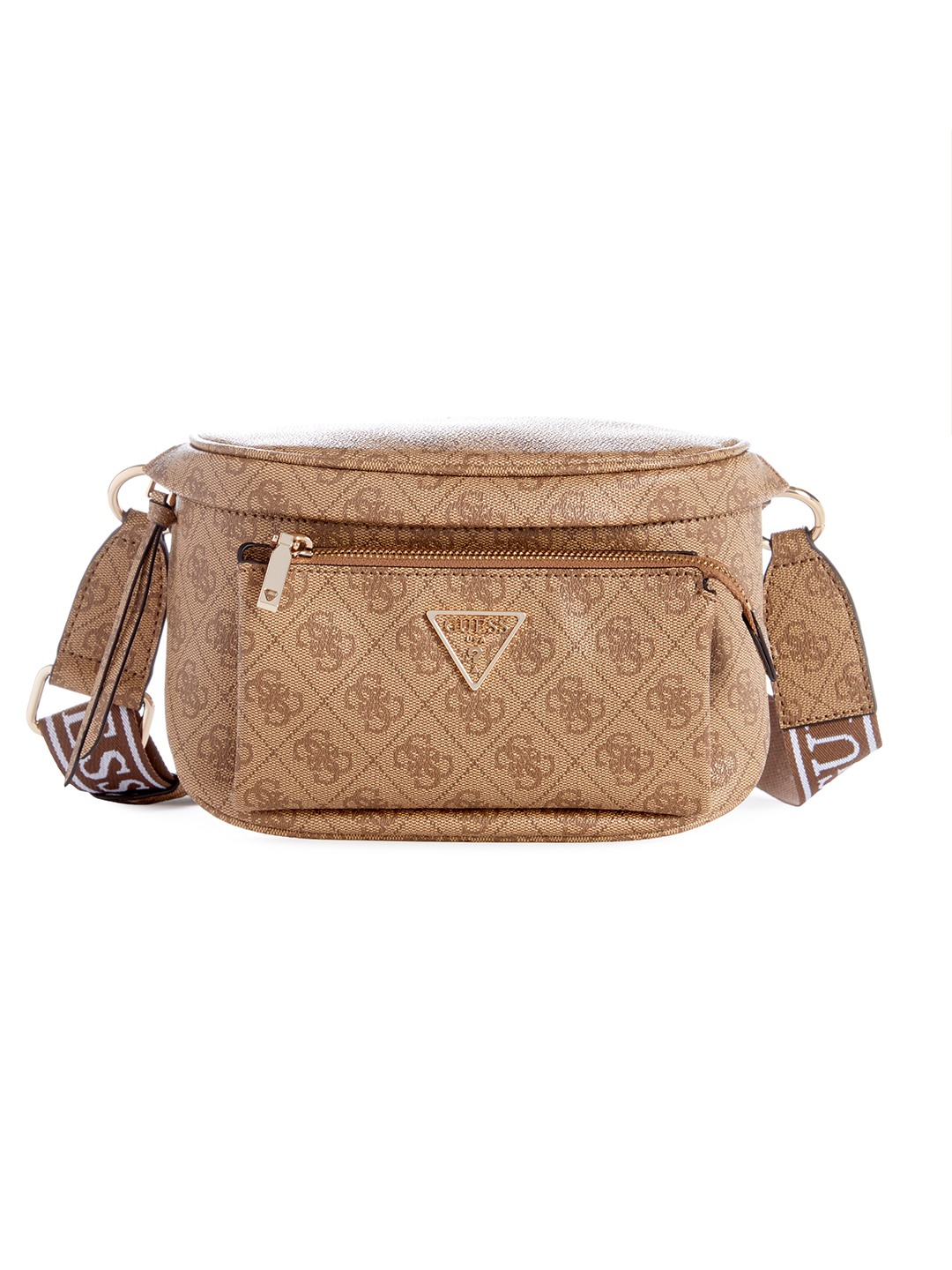 Guess Women Printed Pu Power Play Mini Sling Bag