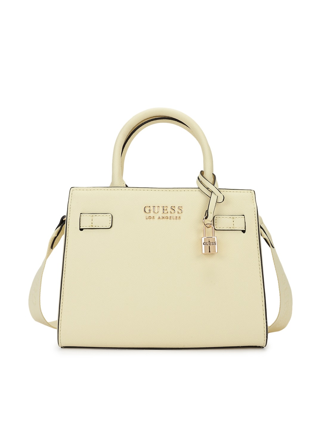 Guess Yellow Solid Salado Satchel