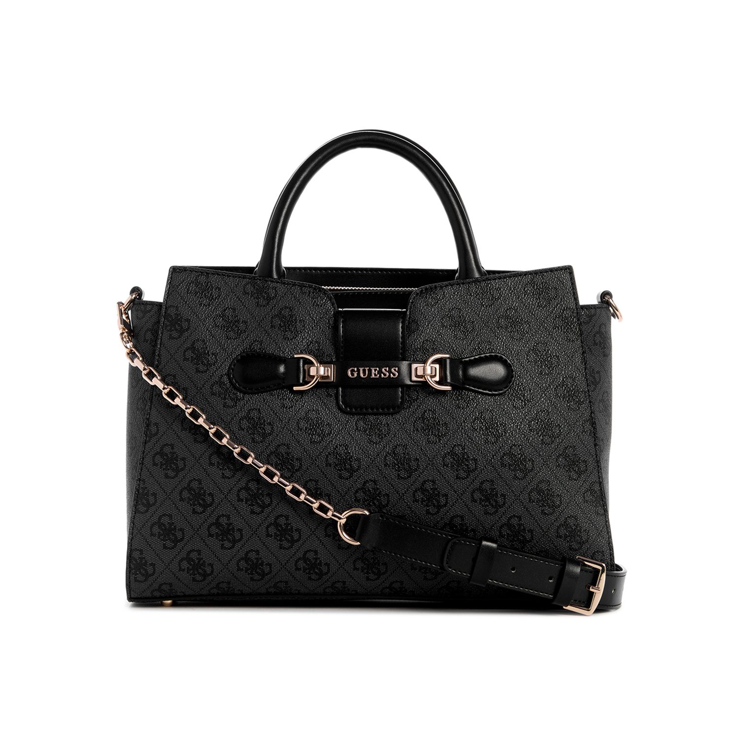Guess Monogram Nolana Girlfriend Satchel Bag