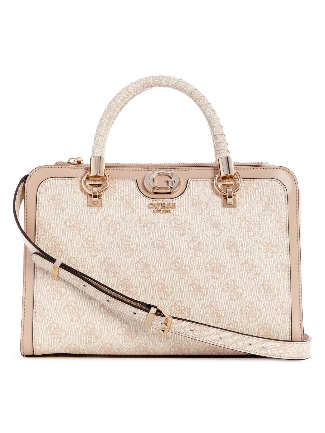 Sand Logo Printed Orlina Logo Society Satchel Bag