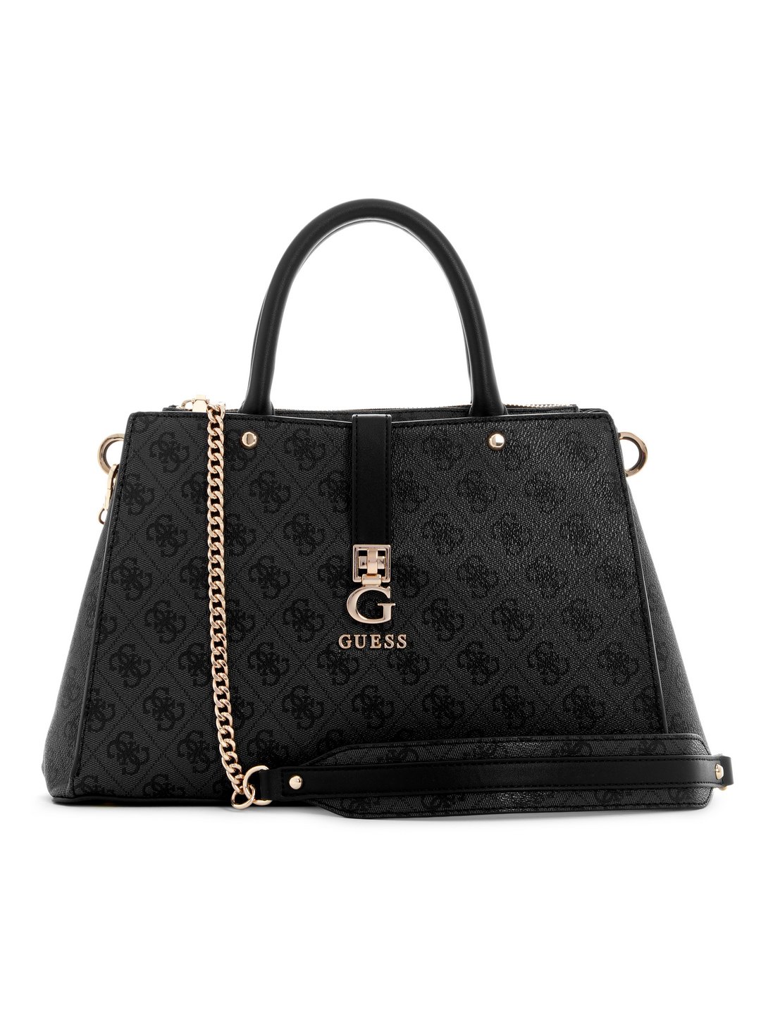 Coal Logo Monogram Polyurethane Zamira Luxury Satchel Bag