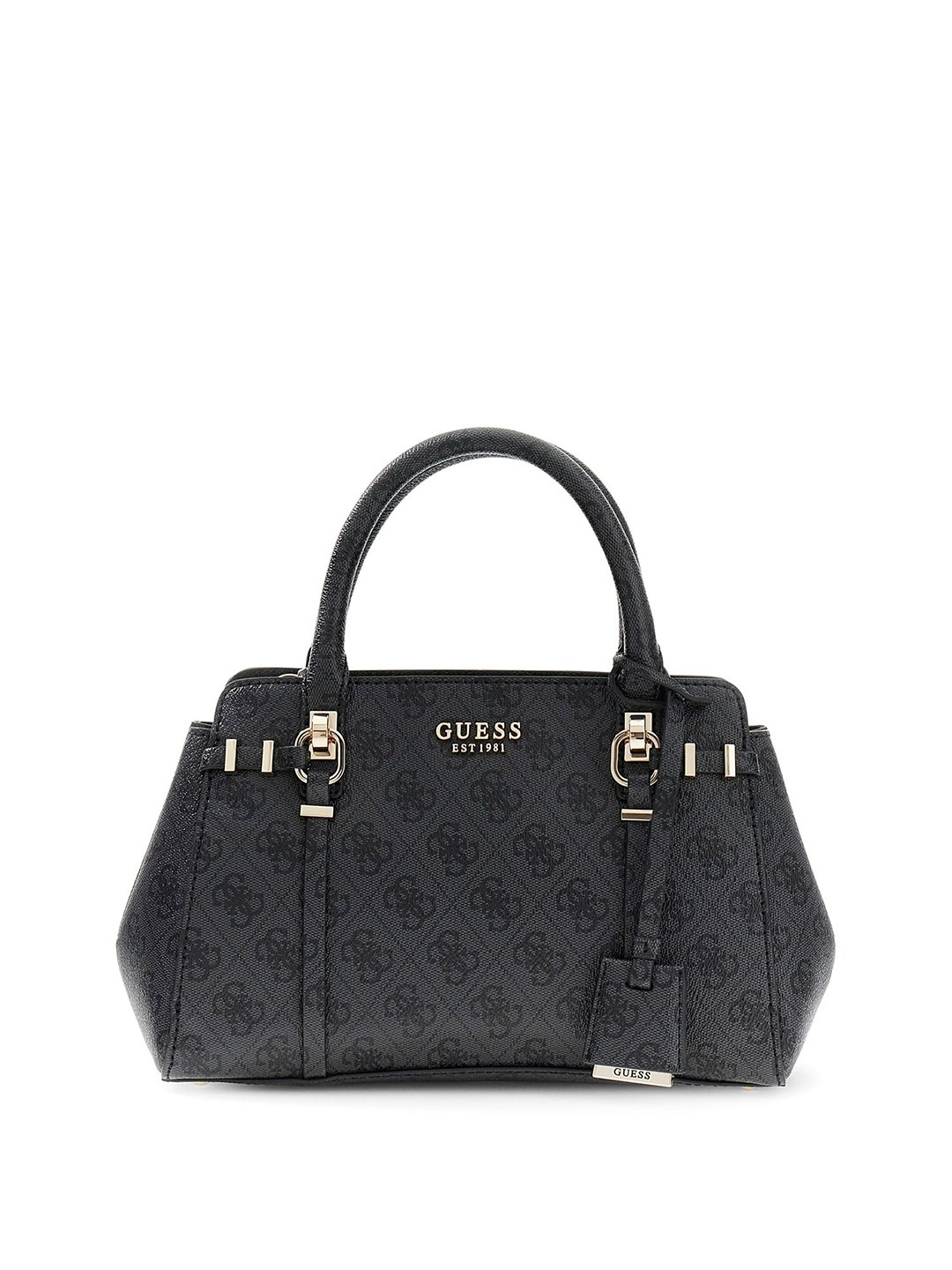 Women's Coal Printed Pu Leona Logo Small Satchel Bag