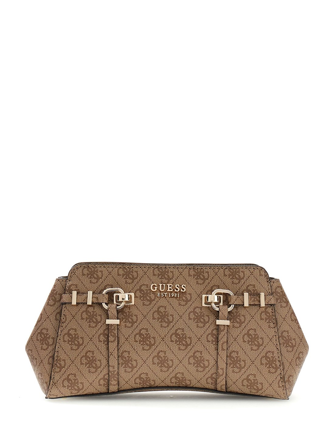 Women's Latte Printed Pu Leona Logo Girlfriend Crossbody Bag