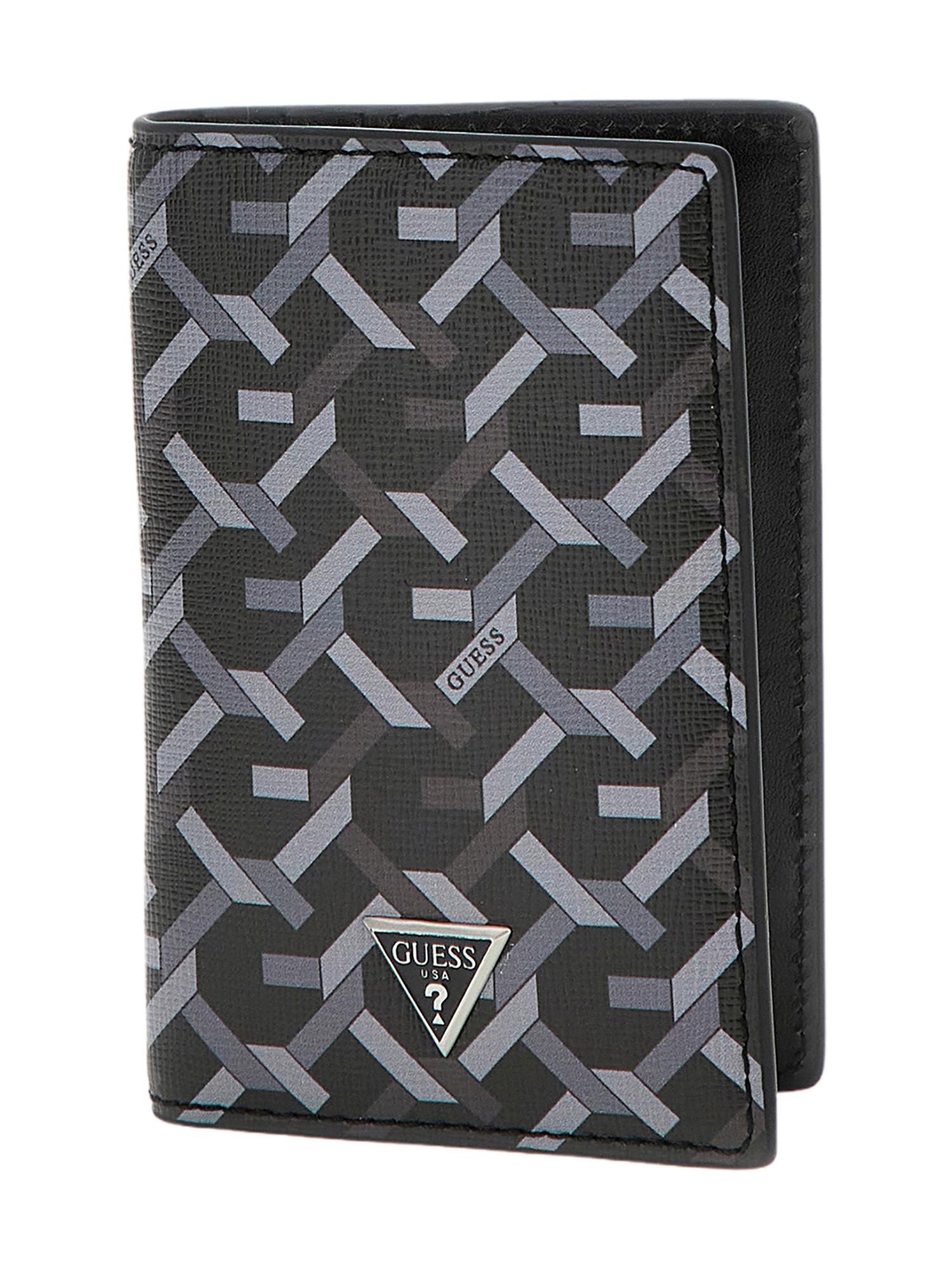 Guess Black Polyurethane Card Holder