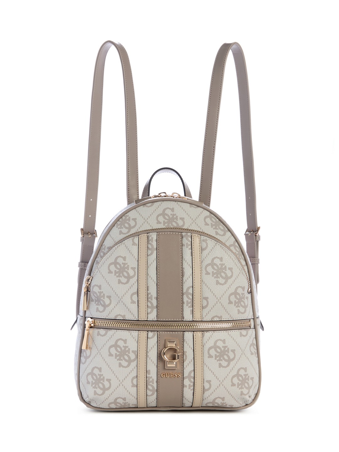 Dark Taupe Logo Geometric Erenia Large Backpack