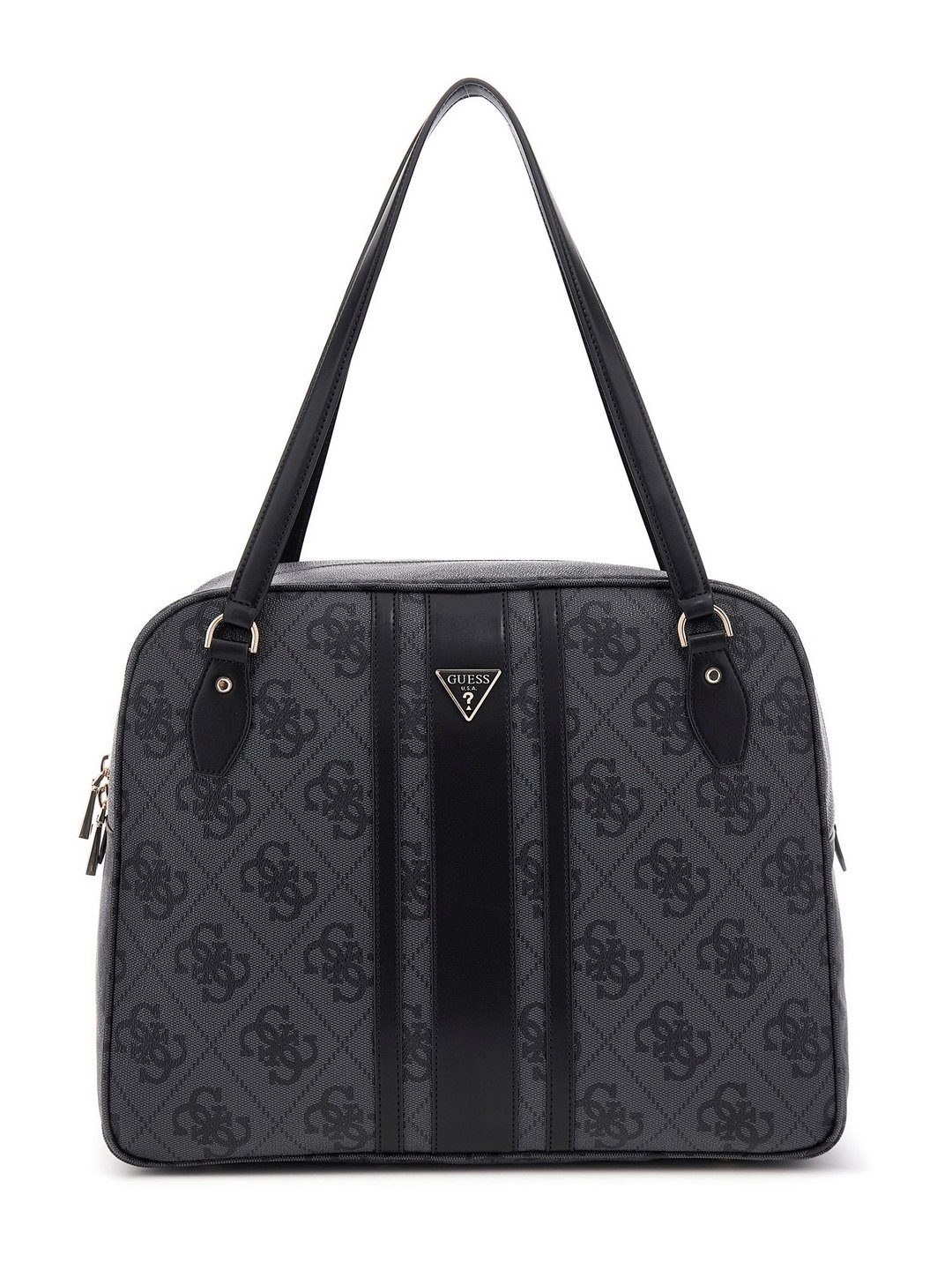 Charcoal Grey Printed Erenia Shoulder Bag