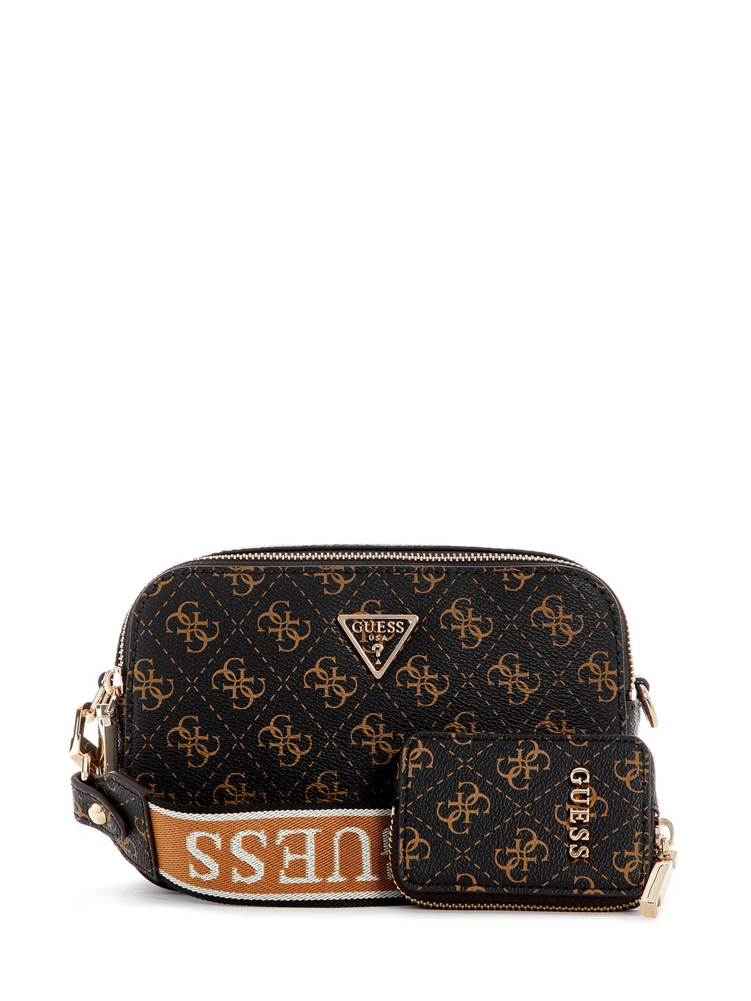 Black Printed Latona II  Crossbody Bag