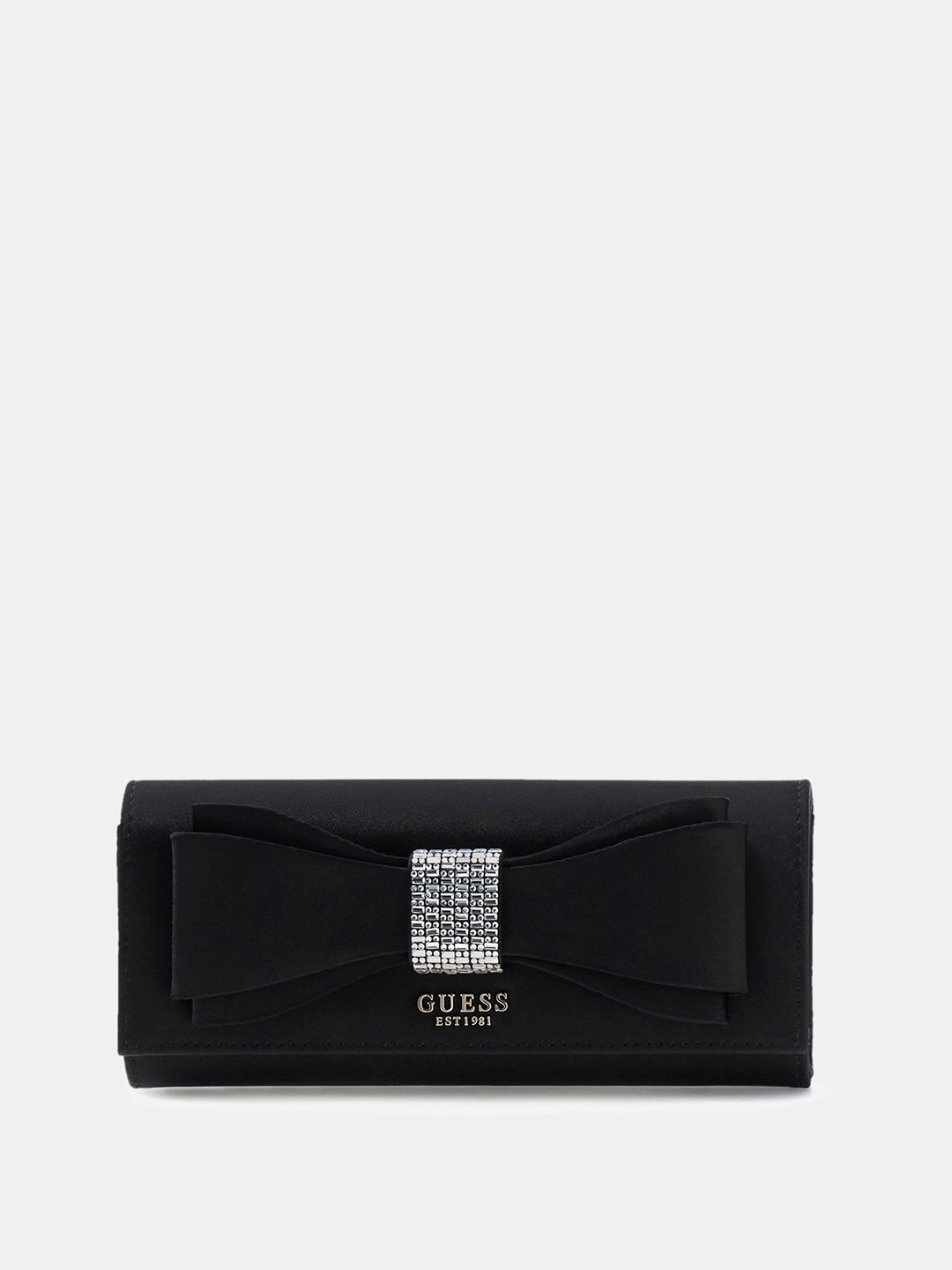 Black Embellished Magnet Elsie Clutch