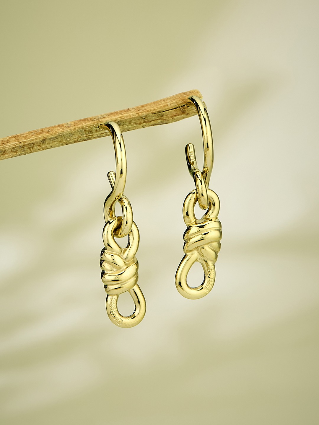 Guess Women Stainless Steel Modern Love Hoops Earrings