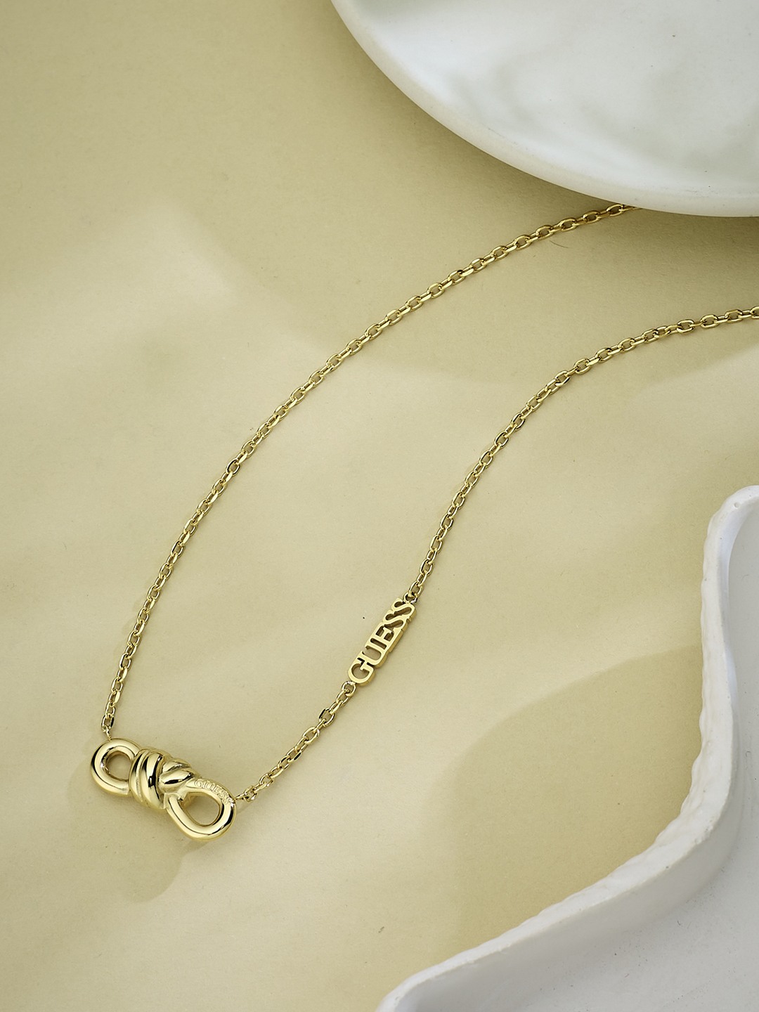 Guess Women Stainless Steel Modern Love Necklace
