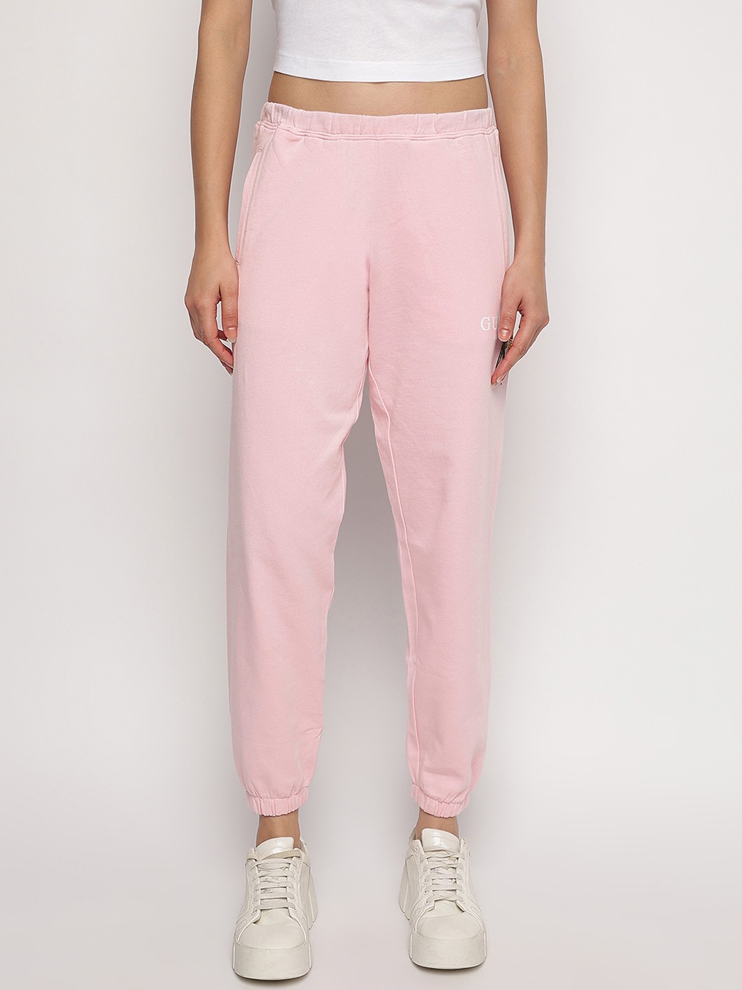 Pink Embroidered Zoey Jogger